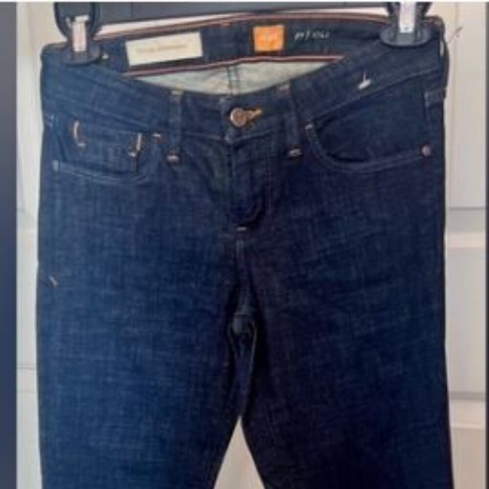 Women's Skinny Navy Pilcro LetterPress Jeans